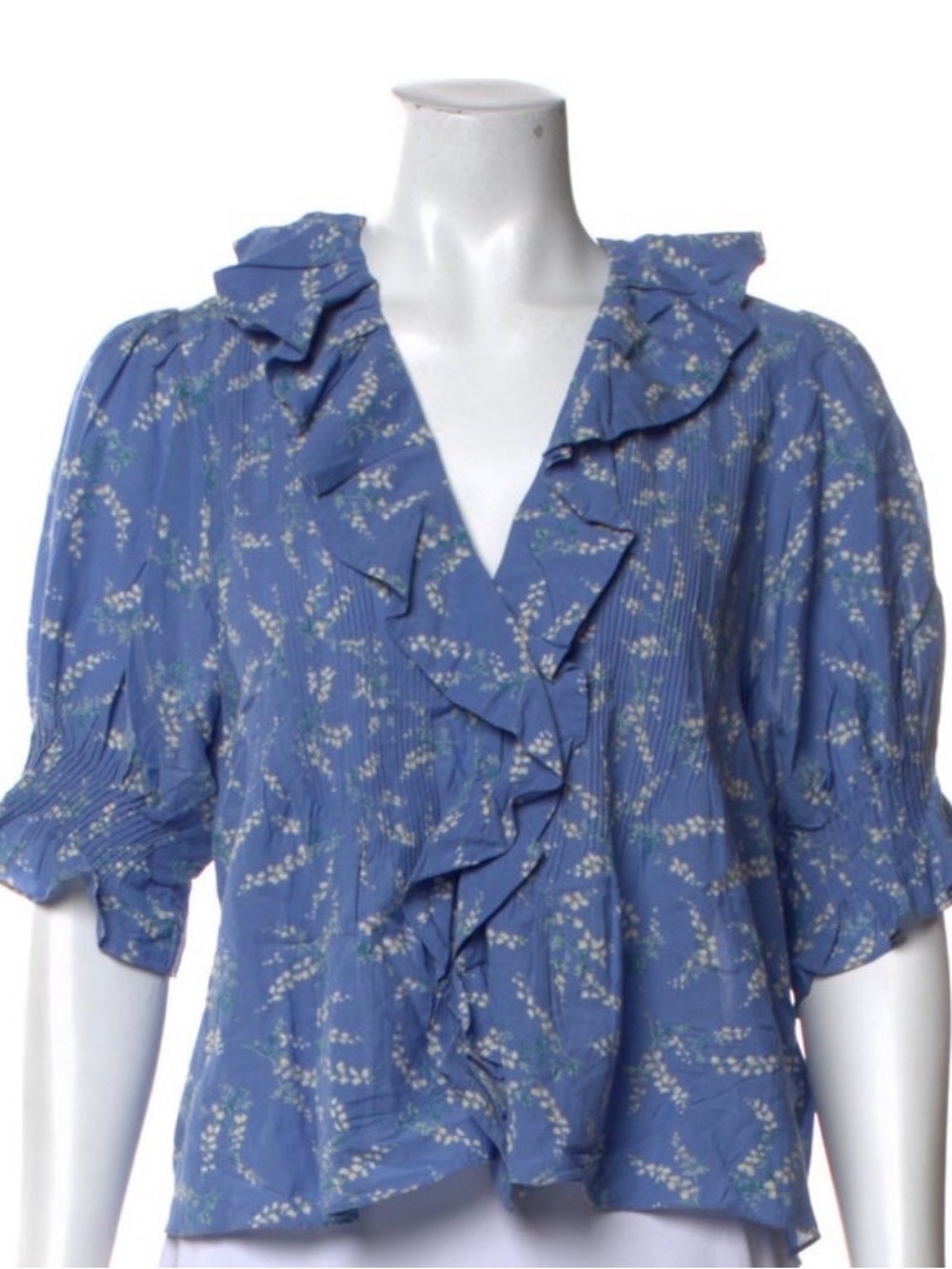 Dôen Henri top s lily of the valley print